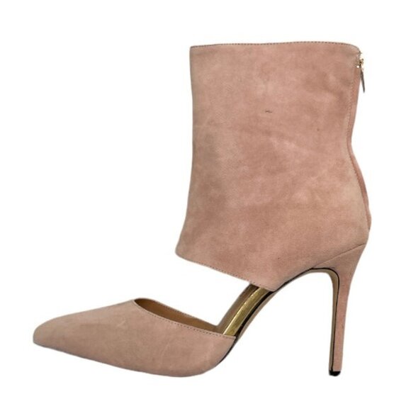 THINGS II COME JELYN Luxurious Dress Shooties Stiletto Heels Boots Soft Pink - Picture 3 of 7